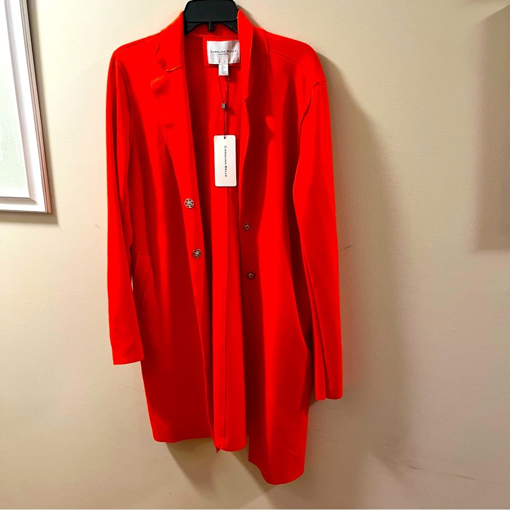 Orange blazer Carolina Belle women’s L